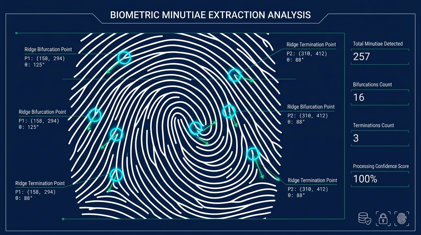 Análisis y Extracción de Minucias en Huella Dactilar