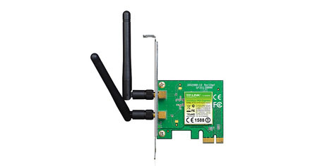 TARJETA TPLINK PCIe x1 WIFI 300Mbps 2 ANTENAS DESMONTABLES