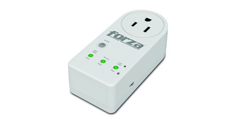 PROTECTOR DE VOLTAJE FORZA 1800W 900J 1 SALIDA 110V BLANCO