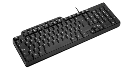 TECLADO XTECH ALAMBRICO USB MULTIMEDIA NEGRO