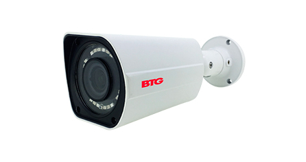 CAMARA SEGURIDAD BTG BOLIDE TIPO BALA 4 EN 1 2MP IR LED 2.8-23MM BLANCA VARIFOCAL