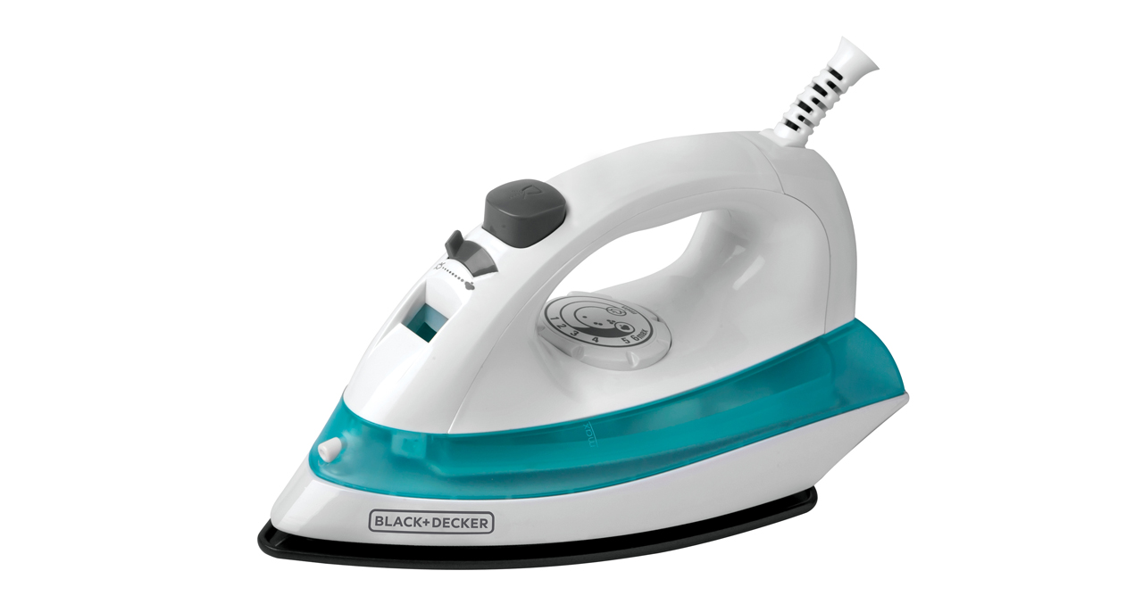 PLANCHA DE ROPA BLACK+DECKER 1100w ANTI ADHERENTE ROCIADOR - BLANCO