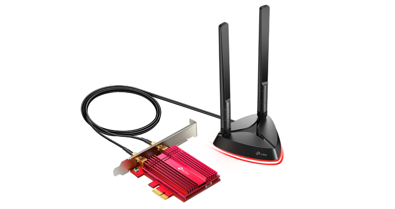 TARJETA TPLINK PCIE X1 AX3000 MBPS WIFI 6 + BLUETOOTH 5.0 2 ANTENAS BASE MAGNETIZADA