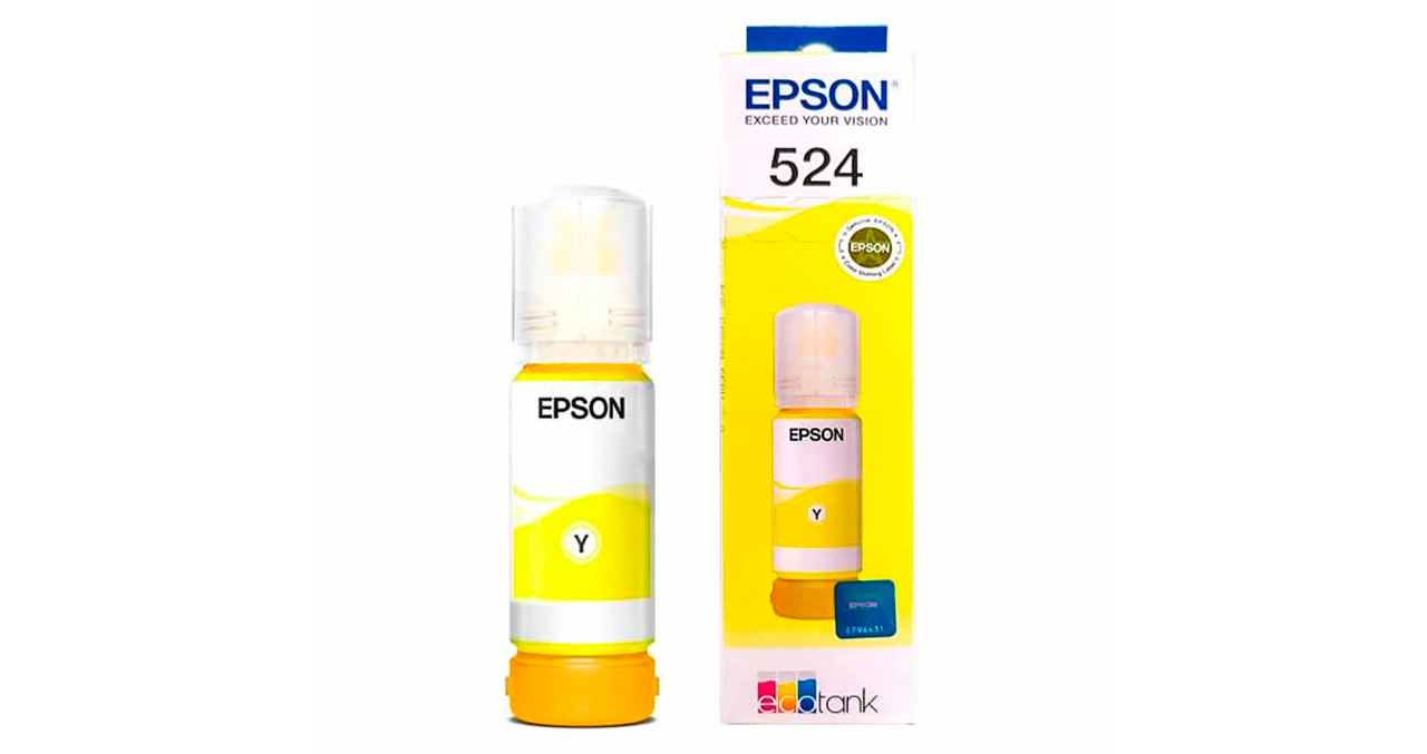 BOTELLA DE TINTA EPSON YELLOW T524420 IMPRESORA L15160 L15150 L6490