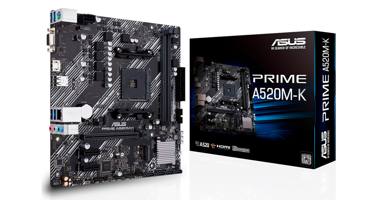 MAINBOARD ASUS AMD PRIME A520M-K AM4 DDR4