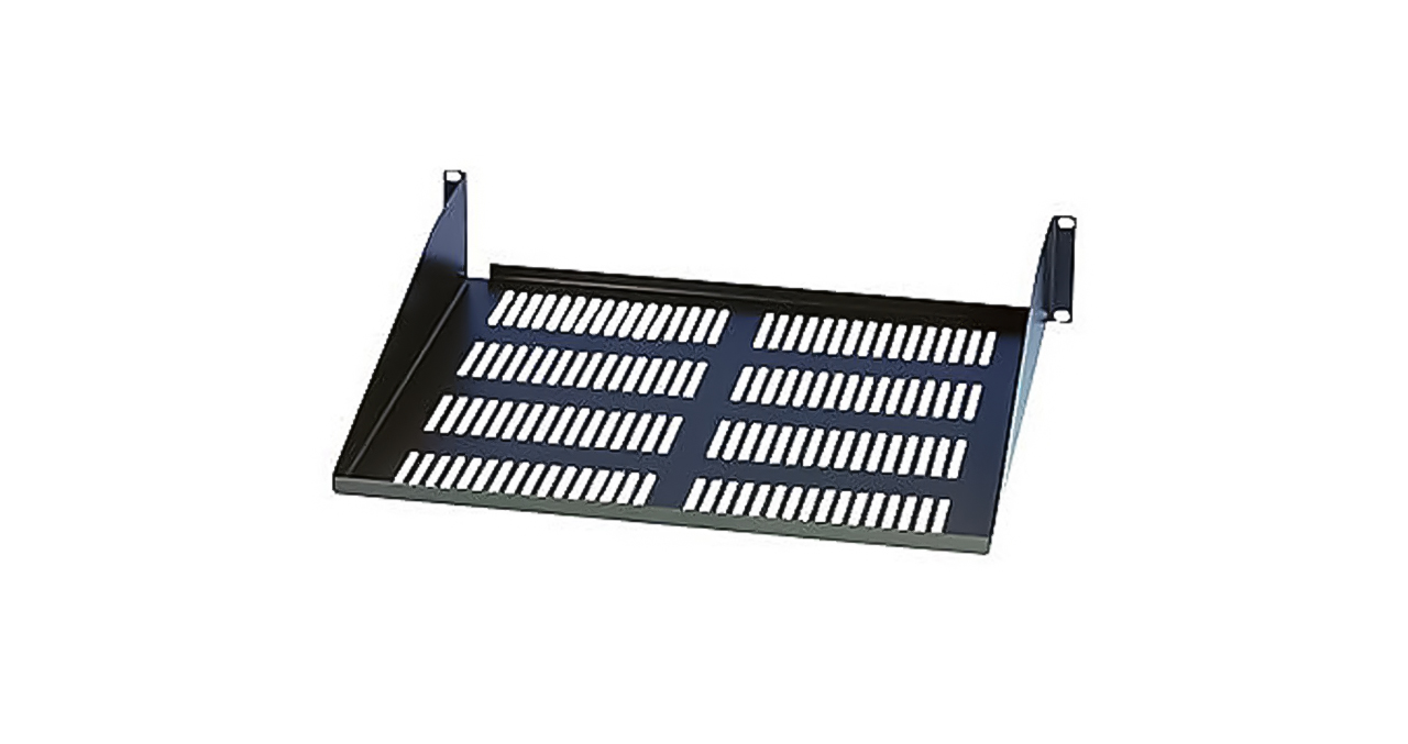 BANDEJA 2U VENTILADA PARA GABINETE-47CM ANCHO X 30.48CM PROFUNDIDAD