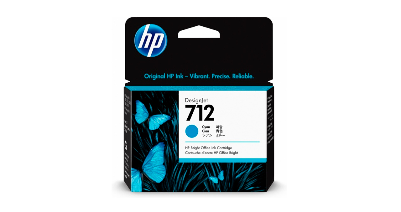 CARTUCHO HP 712 CYAN PLOTTER DESIGNJET T210 T250 T630 T650 29ML