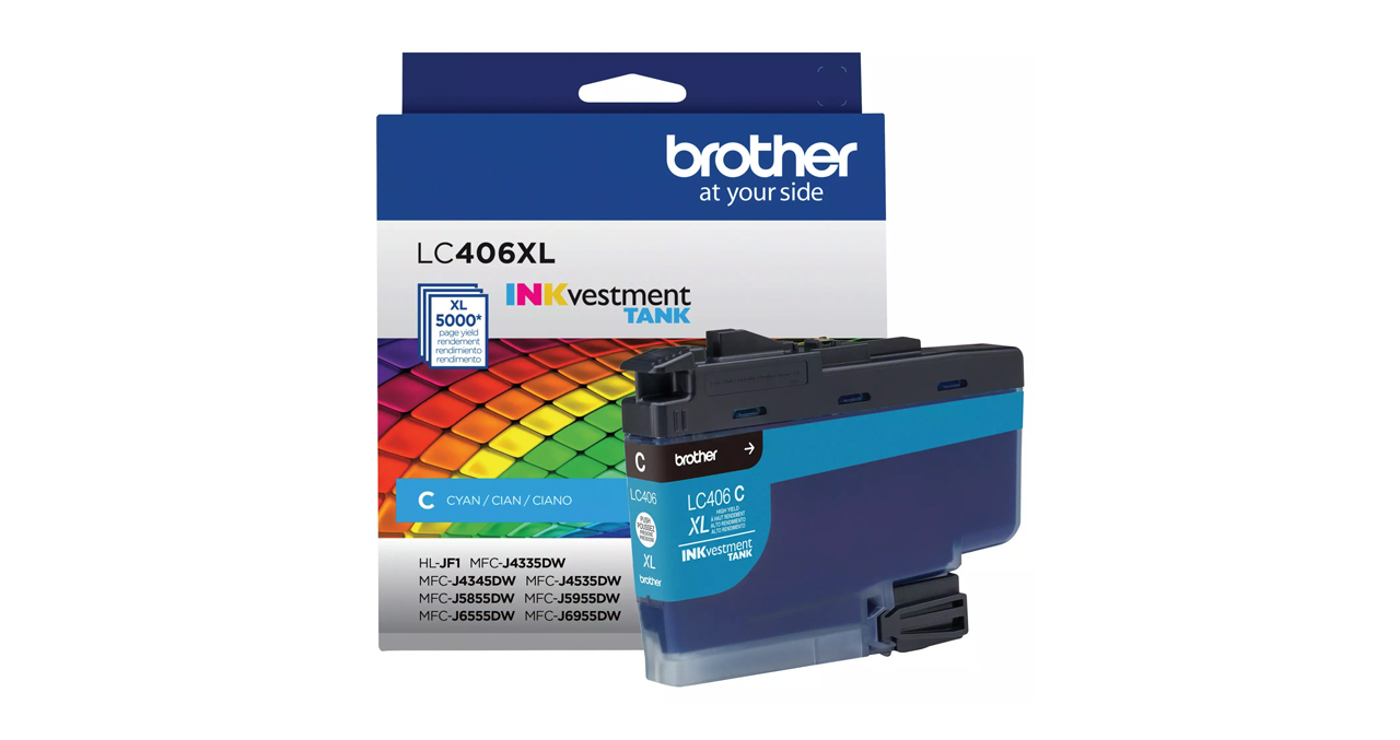 CARTUCHO DE TINTA CYAN BROTHER LC406XLCS COMPATIBLE MFCJ6955DW