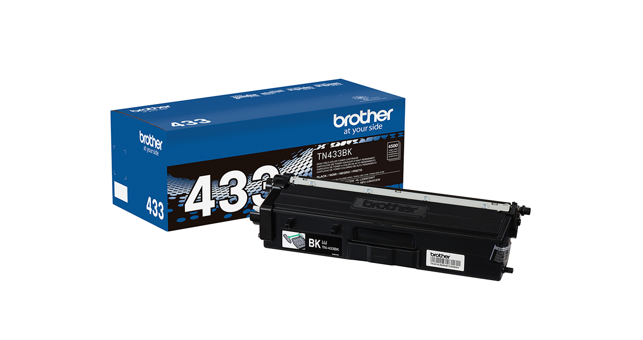 TONER NEGRO BROTHER ALTO RENDIMIENTO TN433BK MFCL8610CDW MFC-L8900CDW HL-L8260CDW HL-L8360CDWT