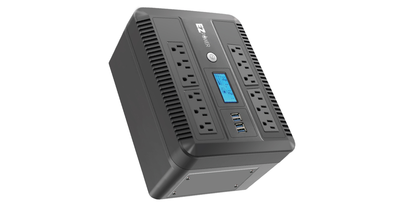 UPS EZ POWER INTERACTIVO 750VA / 375W 12 SALIDAS 120V PANTALLA LCD