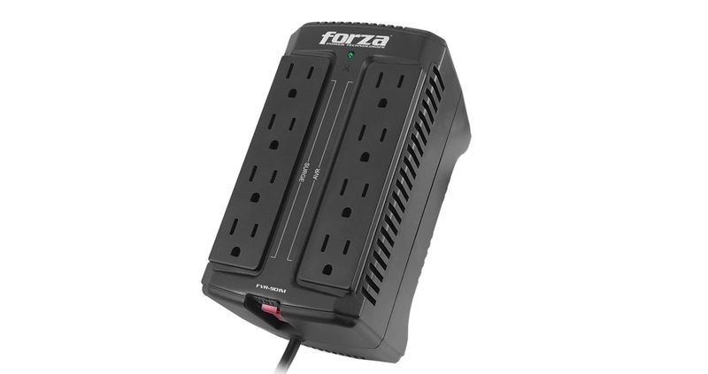 REGULADOR DE VOLTAJE FORZA 900VA/450W 8 TOMAS 115V
