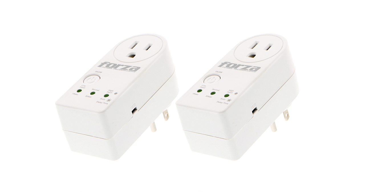 PROTECTOR DE VOLTAJE FORZA 1800W 900J 1 SALIDA 110V BLANCO PACK 2