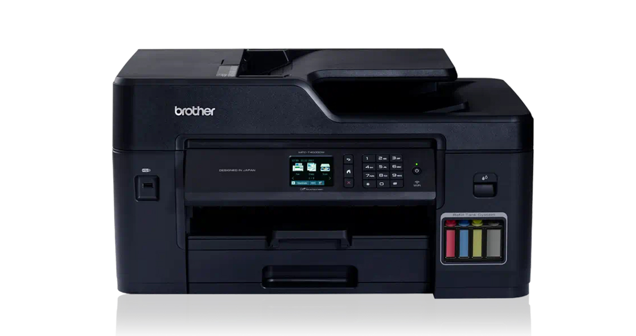 IMPRESORA MULTIFUNCIONAL BROTHER TINTA CONTINUA FORMATO A3 MFCT4500DW ADF 50 HOJAS WIFI RED DUPLEX