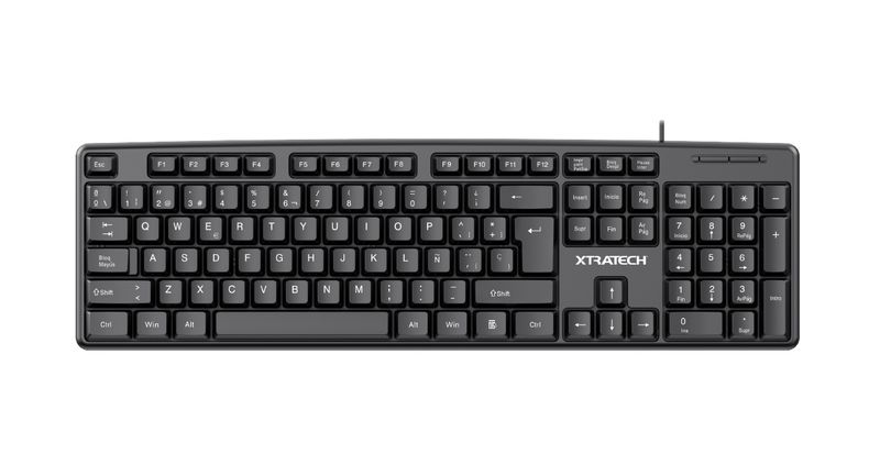 TECLADO XTRATECH ALAMBRICO USB ESPAÑOL