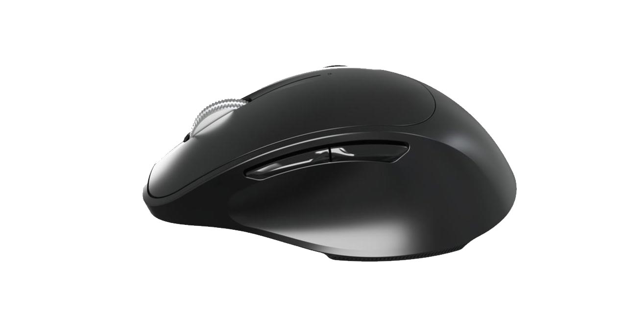 MOUSE KLIP XTREME INALAMBRICO DUOTRAK ERGONOMICO - NEGRO - 3