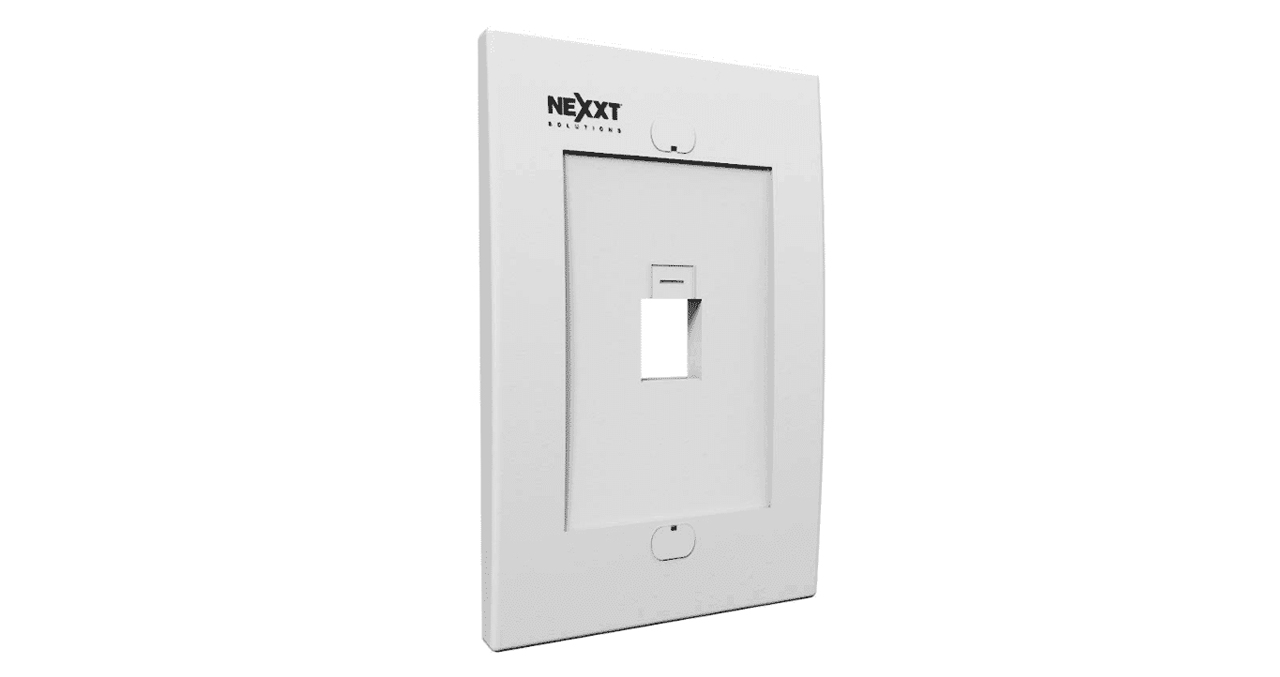 FACE PLATE 1 PUERTO NEXXT - TAPA BLANCA
