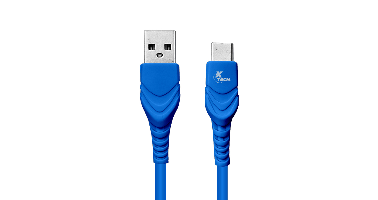 CABLE XTECH USB-A MACHO A USB-C MACHO 1.20 METROS - VARIOS COLORES