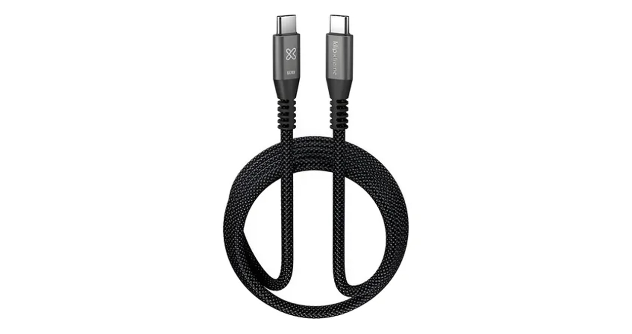 CABLE KLIP XTREME USB-C MACHO a USB-C MACHO 10 PIES (3.05m) CARGA RAPIDA 60W 480 MBPS - 2