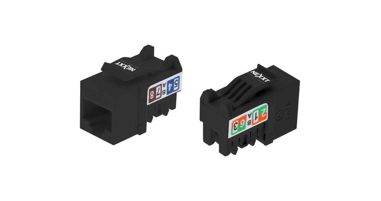 JACK KEYSTONE NEXXT TIPO 110 CAT 6 NEGRO