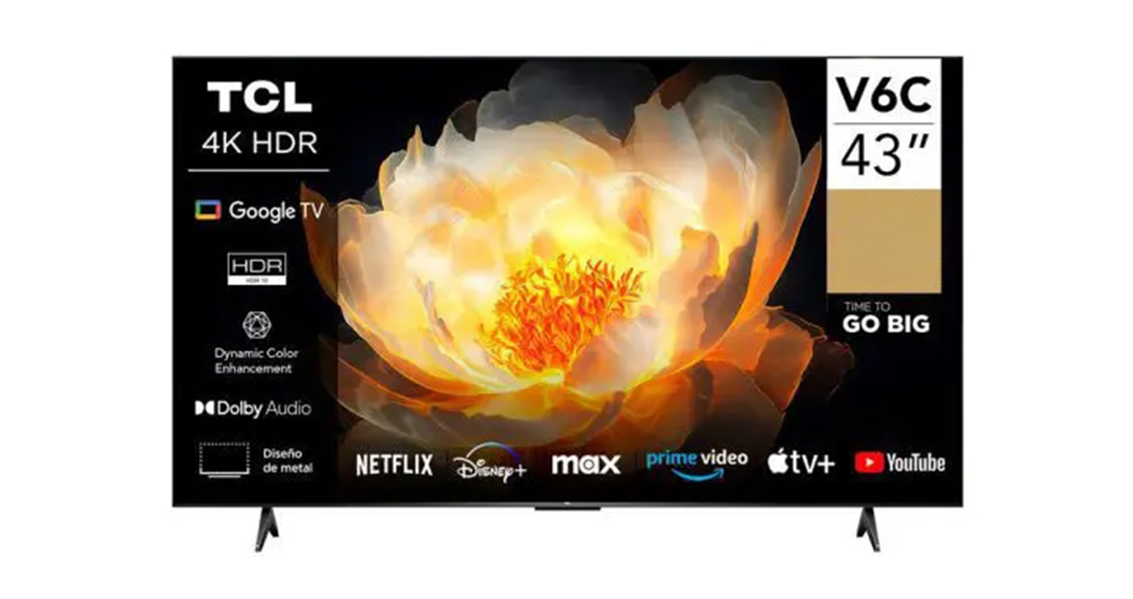TELEVISOR TCL 43" LED 4K UHD SMART - GOOGLE TV
