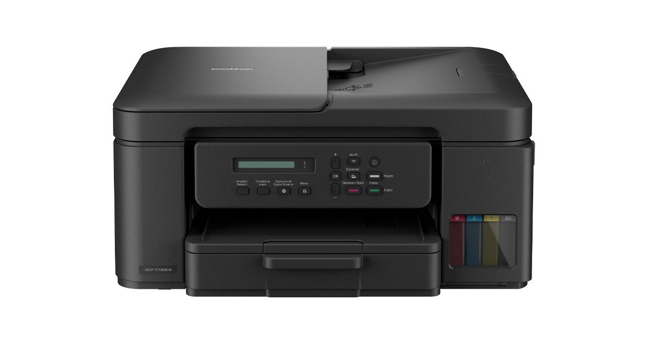 IMPRESORA MULTIFUNCION BROTHER TINTA CONTINUA T730DW WIFI DUPLEX ADF 20PPM