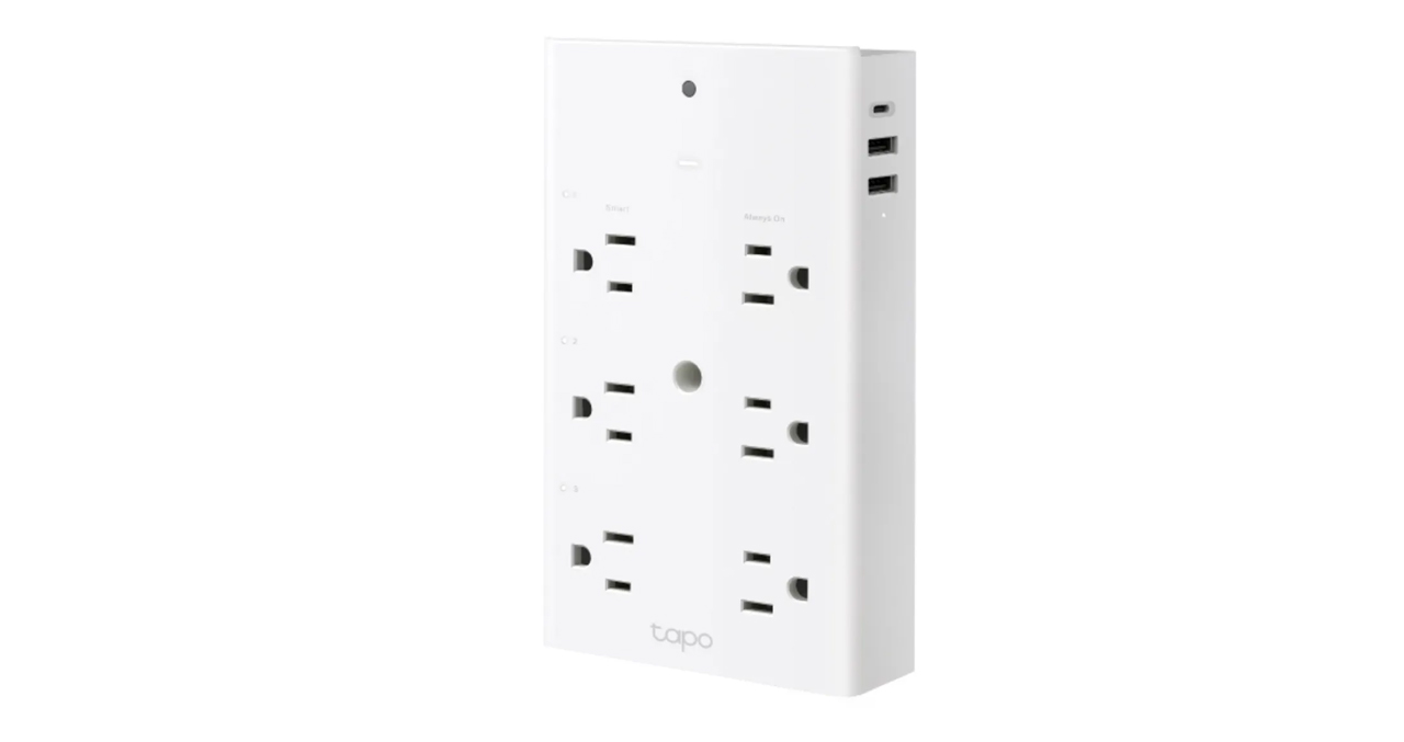 EXTENSOR SMART WIFI TPLINK TAPO P306 TOMACORRIENTES 9 EN 1 USB-C CARGA RAPIDA