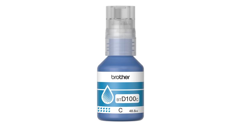 BOTELLA DE TINTA BROTHER BTD100C CIAN T930DW T830DW T730DW T530DW T430W