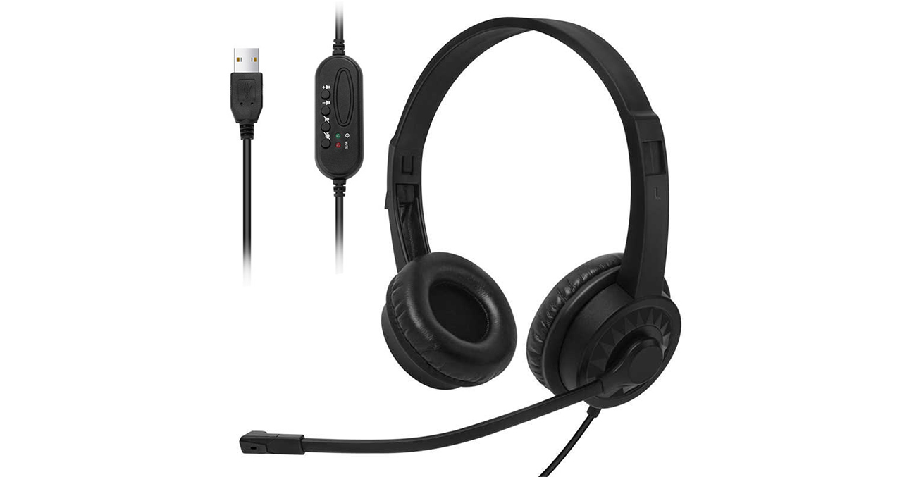 AUDIFONO + MICROFONO EZMI USB ON EAR - NEGRO - 2