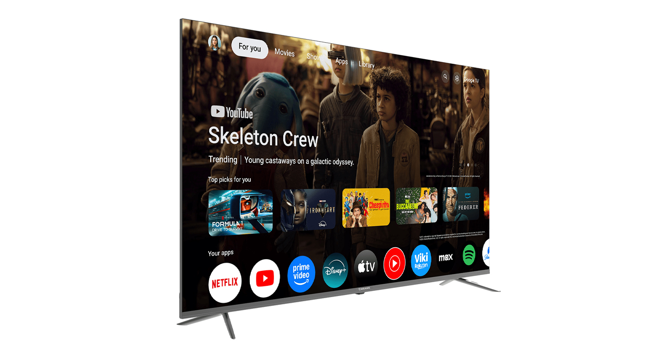 TELEVISOR INDURAMA 65" LED 4K UHD SMART - GOOGLE TV 5.0 - 2