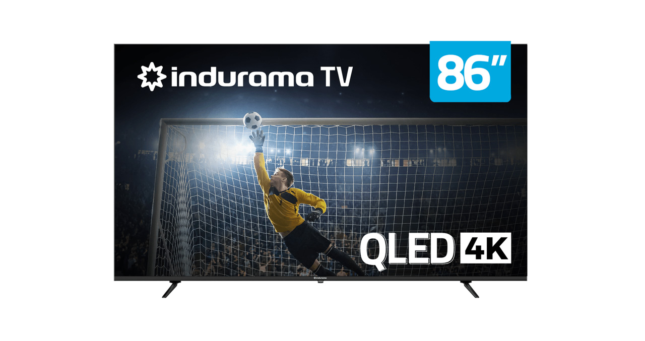 TELEVISOR INDURAMA 86" QLED UHD GOOGLE TV 5.0