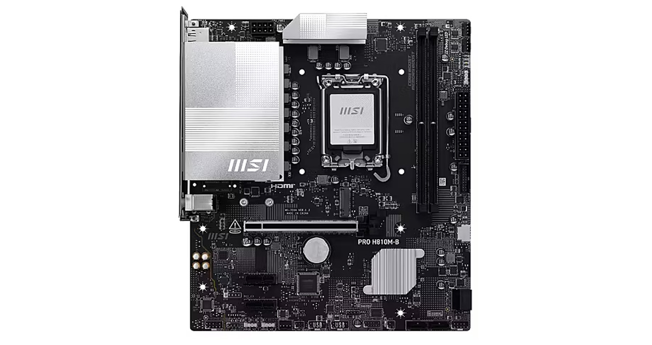 MAINBOARD MSI H810M mATX LGA1851 DDR5 HDMI DP PCIe - 2