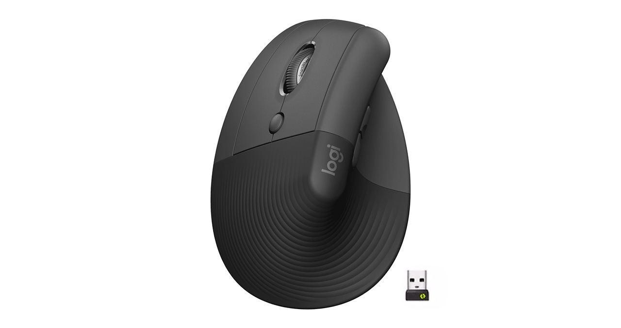 MOUSE LOGITECH ERGONOMIC LIFT LEFT VERTICAL BLUETOOTH 4000 DPI GRAFITO - MANO IZQUIERDA