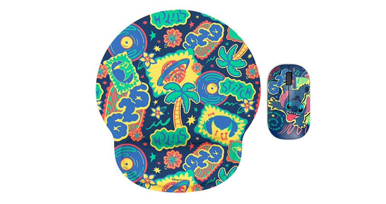 MOUSE XTECH INALAMBRICO DISNEY STICH USB + MOUSE PAD CON ALMOHADILLA