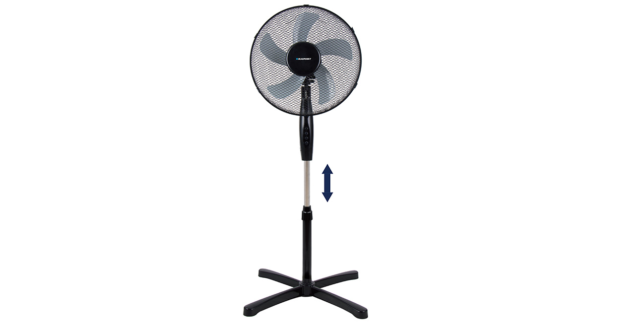 VENTILADOR BLAUPUNKT PEDESTAL DE 16"- NEGRO