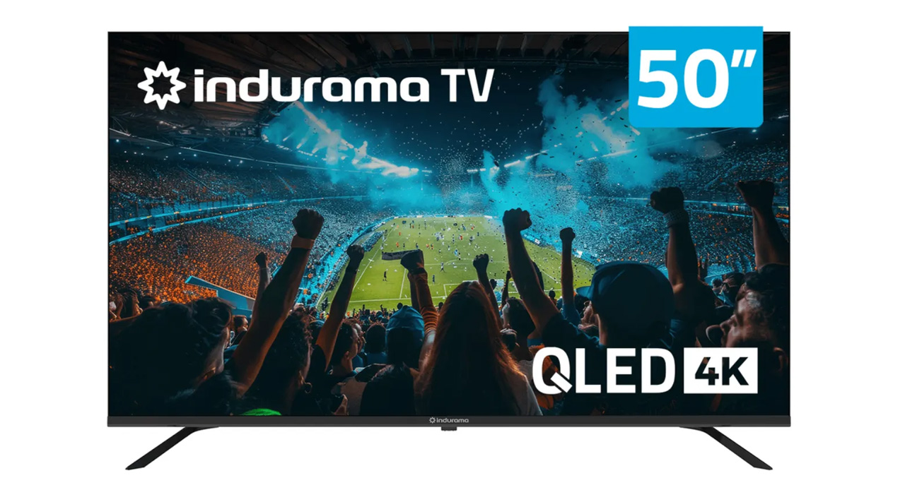 TELEVISOR INDURAMA 50" QLED 4K UHD 50TIKJ1UHDQLED - GOOGLE TV 5.0